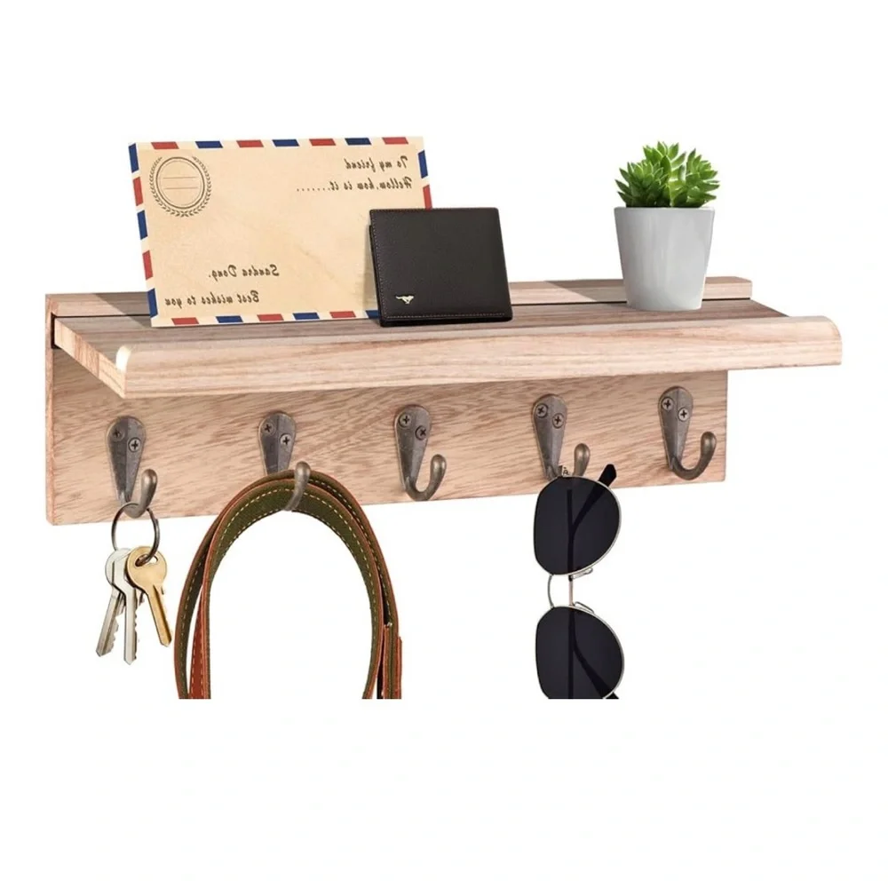 Wood Wall Shelf Organizer